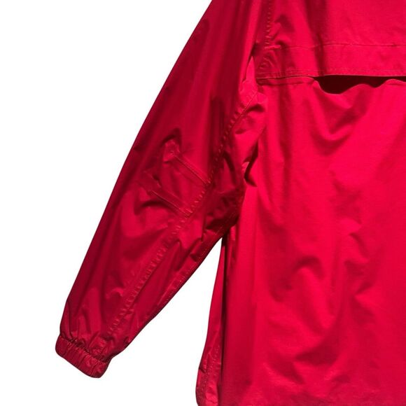 Aigle Men's Size L Red Windbreaker Jacket Full Zip Lined Hike Fish Sail *No Hood - Picture 5 of 16